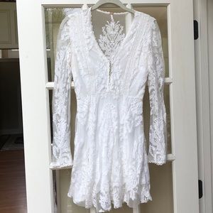 White lace dress